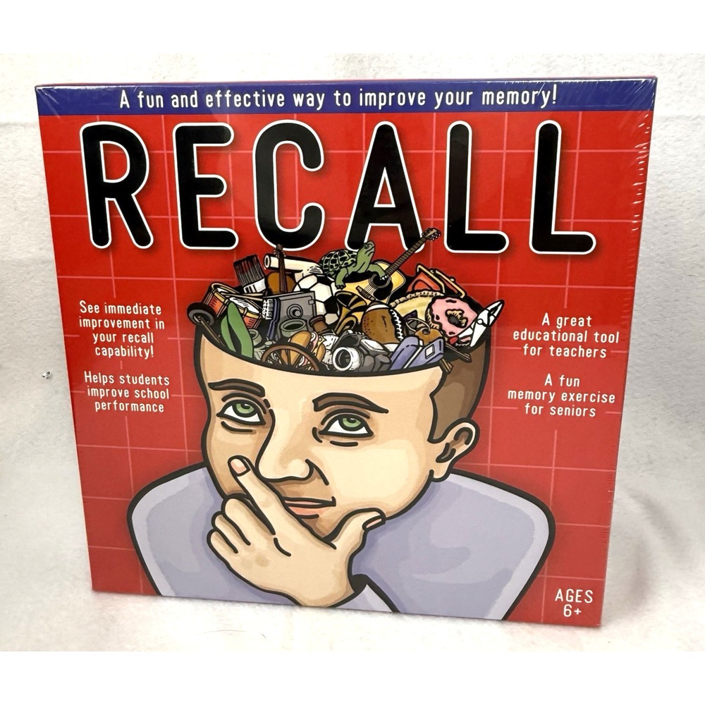 Recall Board Game LMD Enterprises 2011 Memory Improvement 2011 SEALED NOS